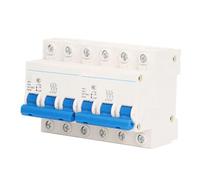 Naroote Disyuntor de Doble Potencia, Interruptor de Transferencia Manual de Diseño Compacto para Sistemas de Paneles Solares AC400V 3P+3P (32A)