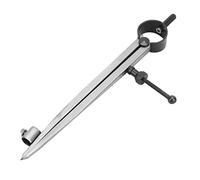 Naroote Divisor de Ala Divisor de Dibujo de Acero Al Carbono, Brújula de Dibujo Herramienta Giratoria para Manualidades Pinza de Resorte Línea Divisoria Herramienta de Medición con Lápiz Dispositivo