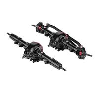 Naroote Eje de Transmisión del Neumático del Eje Trasero Delantero para Coche RC Axial SCX10 Duradero Escala 1/10 con Engranajes de Acero Resistentes