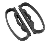 Naroote Empuñaduras de Boxeo con Excelente Agarre y Comodidad para Juegos de Boxeo de Fitness para, 2 Piezas Mejoran la Experiencia de Juego para Adultos, Material ABS (negro+negro)