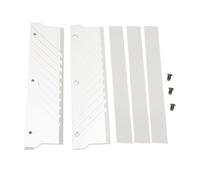 Naroote Enfriador de Memoria RAM, Disipador Térmico Eficiente de Aleación de Aluminio para Módulo DDR5, de Refrigeración por Agua para Computadora (SILVER)