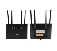 Naroote Enrutador 4G LTE, Prevenir Interferencia 100-240V Mobile WiFi Hotspot Router 4 Antena de Alta Ganancia para Asia para el Hogar (Enchufe de la UE)