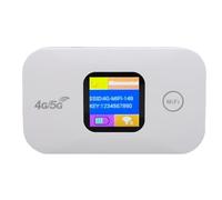 Naroote Enrutador Móvil 4G, Punto de Acceso WiFi Portátil con Ranura para Tarjeta SIM y Pantalla LED, Enrutador Móvil de Alta Velocidad Compatible con 10 Dispositivos a 300 Mbps, Ideal para Viajes y