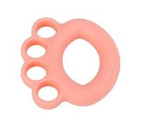 Naroote Entrenador de Fuerza de los Dedos Ejercitador de Agarre Manual de Silicona Suave para Niños Adultos, Entrenador de Agarre para Guitarrista Pianista, Material: Silicona (rosa)