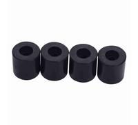 Naroote Espaciador Sólido de Silicona para Nivelación de Cama Caliente de Impresora 3D Ender-3 Ender-5 CR-X, a Prueba de Altas Temperaturas 4 Piezas Espaciador Sólido de Silicona Negro de 15 Mm de
