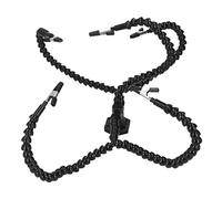 Naroote Estación de Manos Amigas para Soldar, Herramienta de Brazos Flexibles para Taller de Manualidades, 5 Garras, Clamp/Holder de Cocodrilo Giratorio, Base Estable para Profesionales y (BLACK)