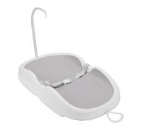 Naroote Estación para Cambiar Pañales Mesa de Guardería Cambiador para Bebés Mesa para Cambiar Pañales Plegable con Correas de Seguridad para Recién Nacidos Niños Pequeños Guardería en (gris claro)