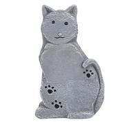 Naroote Estatua Conmemorativa de Gato, Marcador de Tumba de Resina para Mascotas para Jardín Al Aire Libre, con Grabado Personalizado para Simpatía