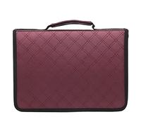 Naroote Estuche para Lápices de Tela de Cuero PU de Gran Capacidad, Estuche para Bolígrafos con Cremallera para Organizador de Artístico, Plegable para Artistas con 150 Ranuras (Berenjena)