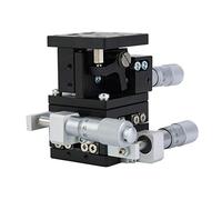 Naroote Etapa Lineal de Precisión Manual de 3 Ejes Xxyz de 40x40 Mm, Plataforma de Desplazamiento de Aleación de Aluminio, Plataforma de Ajuste de Mesa Deslizante para Instrumentos ópticos, Equipos de