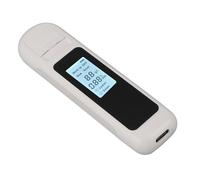 Naroote Etilómetro de Alcoholemia Profesional, Confiable y Portátil con Carga USB, Extinción Automática para el Hogar (WHITE)