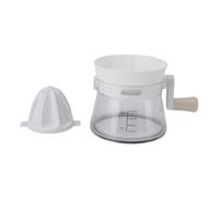 Naroote Exprimidor Manual de Cítricos, Extractor Portátil Compacto para Uso Familiar, Hecho de ABS y PP Seguros (WHITE)