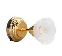 Naroote Exquisita Luz de Cúpula para Casa de Muñecas con Diseño de Flores con Electrón LED, Lámpara en Miniatura Alimentada por Pilas para Decoración de Casa de Muñecas, Escala 1:12, Apariencia