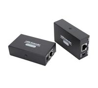 Naroote Extensor USB, USB Ethernet RJ45 LAN Extender 480Mbps Hub 4 USB 2.0 Ampliamente Utilizado para PC (Enchufe europeo 100-260 V)