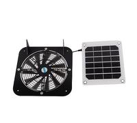 Naroote Extractor de Aire Solar, Panel Solar de 100 W con Ventilador de 13,5 Pulgadas, Ventilador de Ventilación con Energía Impermeabilizante para Invernadero, Gallinero, Casa de Mascotas,