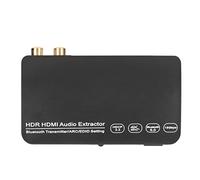 Naroote Extractor de Audio 4K 60Hz HDR Transmisor Bluetooth Multifuncional para Computadora, TV, Dispositivos de Juegos ABS Metal 1 Pieza