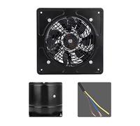 Naroote Extractor de Cocina para Baño Montado en la Pared, Poco Ruido, Humedad Clara para el Hogar, Baño, Inodoro, Garaje, 190mm, 40W (BLACK)