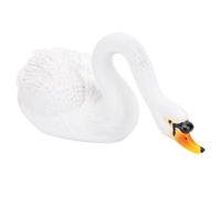 Naroote Figura de Harz Swan, Estatua de Cisne -Decoración de Garden Viesgal para la Arquitectura del Paisaje (WHITE)