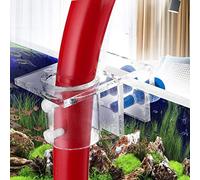 Naroote Fijador Duradero de Tubo de Agua Transparente Acrílico para Acuario de Pecera, Organiza Tubos Blandos para Menos de 2,5 Cm de Diámetro, Orificios Dobles, para Pecera o Tanque de Filtro (#2)