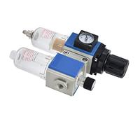 Naroote Filtro de Compresor de Aire, Separador de Agua para Compresor de Aire de Separador de Agua Flujo de Flujo de Regulador de Presión Lubricador Combinación de Aceite de (GFC200-08)