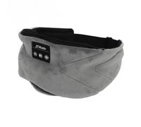 Naroote Funda para Dormir, Bloqueo de Luz Sleep Eye Cover Diadema Inalámbrico de Voz en Inglés para Dormitorio (Grey)