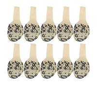 Naroote Globos de Confeti Transparentes de Látex con Patrón Número 40 para Decorar Fiestas de Cumpleaños de Bodas, 10 Piezas, Material Liviano Seguro para Promociones de Centros Comerciales (bolas