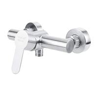 Naroote Grifo para Ducha, Grifo para Ducha de Acero Inoxidable 304 Ducha para baño Grifo de Agua fría Caliente G1/2in(Acero Inoxidable 304)