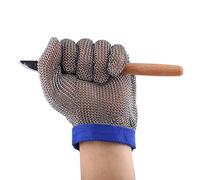 Naroote Guante de Carnicero Resistente a Cortes para Seguridad en Procesos Cárnicos con Material de Acero Inoxidable para Guante de Protección