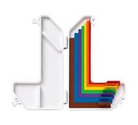 Naroote Guías de Alineación para Manualidades en Papel, Espaciadores para Capas y paspartú, 7 Piezas de 1 16 a 1 2 Pulgada con Código de Color y Estuche de Almacenamiento for Fabricación