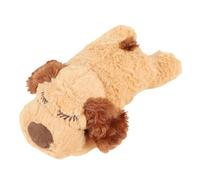 Naroote Heartbeat Puppy Toy Soft Plush Ayuda Calmante para Perros y Gatos - Simulación Realista de Latidos del Corazón - Juguete Interactivo Cómodo para la Ansiedad por Separación (Brown)