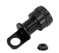 Naroote Hebilla de Pedal de Aleación de Aluminio de Liberación Rápida para Bicicleta Plegable, Adaptador de Montaje de Marco Ligero y Duradero (Black)