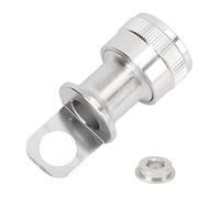 Naroote Hebilla de Pedal de Aleación de Aluminio de Liberación Rápida para Bicicleta Plegable, Adaptador de Montaje de Marco Ligero y Duradero (Silver)