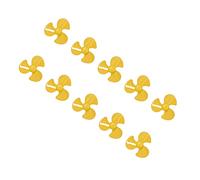 Naroote Hélice Giratoria ABS, Juego de 10 Hélices Modelo de Coche para Reemplazo de 3 Palas de 50mm (Yellow)