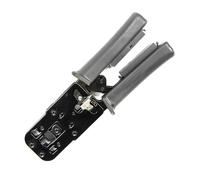 Naroote Herramienta de Engaste por Cable, Kit de Herramientas de Red de Alambre de Alambre con la de Enggro de Probador con Pliegue de Probador para de Cable de Red, Desnudos, Corte, Engaño, Pruebas