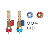 Naroote Herramienta de Extracción de Núcleo de Válvula de Alta y Baja Presión R134A, Instalador de Extracción Rápida para de Aire Acondicionado de Automóvil, Material de Latón de Acero Inoxidable