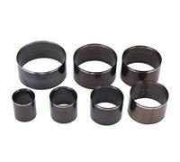 Naroote Herramienta de Troquelado de Cuero Redondo, Juego de Perforadores Incisivos de Alta Dureza para Procesamiento de Bricolaje, 7 Piezas de Troquel de Perforación de Artesanía de Cuero para