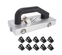 Naroote Herramienta Manual para Ranurar Pisos, Cuchillas Tipo U Ranuradora de Pisos con Ruedas con Acero con Alto Contenido de Carbono Tratado Térmicamente para Antiestáticos de