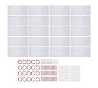 Naroote Hoja de Panel LED de 20Piezas, 20 W, 200 LEDs, 4000 K, Blanco Cálido, Placa de Retroiluminación LED Conectable, Delgada, Flexible, con 9,65 X 19,69 Pulgadas Cada Unidad