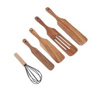 Naroote Holztensilen -set, Robustos Utensilios de Cocina de Cocina Preparados para Mucho (A)