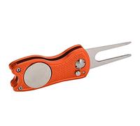 Naroote Horquilla Plegable de Acero Inoxidable para, Herramienta de Reparación Magnética Resistente Al óxido para Entusiastas del, Tamaño Pequeño de 4,7 Pulgadas, Ligera para un Uso cómodo. (Orange)