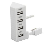 Naroote Hub USB 2.0 de 4 Puertos, Divisor USB de Transferencia de Datos de Alta Velocidad, Concentrador de Expansión con Conexión Estable, Ideal para Consola One S y One Slim