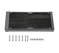 Naroote Intercambiador de Calor de Computadora Tubo Enfriador de Agua Eficiente para PC Separador de Agua de 12 Tubos para de Enfriamiento de de Computadora Equipo Industrial de Belleza Latón Cobre