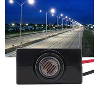 Naroote Interruptor de Control Automático LED con Sensor de Fotocélula, Control de Luz Fotoeléctrica de bajo Consumo para Lámparas de Calle, Patio y Pasillo, 10-50 V CC, 1 Unidad
