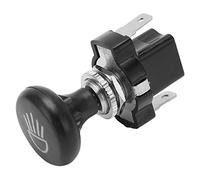 Naroote Interruptor de Faro de Empuje para Coche de Club, Repuesto Universal para Coche EZGO, Botón Pulsador de 12V y 15AMP para Carritos de