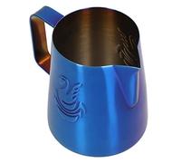 Naroote Jarra de Espuma con Boquilla Eagle, Taza de Espuma de Leche de Acero Inoxidable de 380ml para Crema de Leche (BLUE)