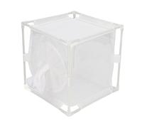 Naroote Jaula de Observación de Insectos Hábitat de Malla de PVC Duradero y Liviano para la Cría de Mariposas e Insectos Pequeños Blanco 16x16x16cm (en Forma de Manga)
