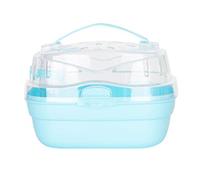 Naroote Jaula de Viaje para Hámster, Portátil, Delicada y Transpirable, Funda de Transporte para Hámster, y Segura para Exteriores para Animales Pequeños (Blue)
