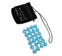 Naroote Juego de 25 Piedras de Runas de Cristal, Runas Talladas de Cristal Natural, Juego de Bolsas de Almacenamiento para Meditación, Yoga y Decoración del Hogar