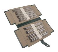 Naroote Juego de 55 Agujas de Tejer de Doble Punta de Acero Inoxidable, Juego de Agujas de Tejer con Bolsa de Almacenamiento, Ideal para Calcetines, Sombreros, Bufandas y Tejido a Mano de Bricolaje