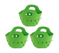 Naroote Juego de Cesta de Frutas para Niños Pequeños, Juego de Comida Multifuncional de Fieltro Suave de 3 uds., Creativo para Niños